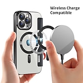 preiswerte Handyhülle für iPhone-Handyhülle für iPhone 16e Apple AirTag iPhone 16 iPhone 15 Pro Max Plus 14 13 12 11 Wallet Case mit Magsafe transparentem Kartensteckplatz Retro TPU PU-Leder