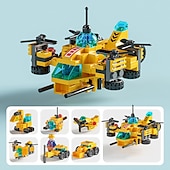 economico oggetti di scena per cabine fotografiche-auto da assemblaggio modulari di piccole particelle bancarelle per ragazzi giocattoli puzzle per bambini veicolo tanspolizia