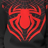 billiga Pojkens 3D-djur-miles morales kostym halloween pojkar 3d spindel huvtröja &amp; byxor set långärmad 3d-utskrift höst vinter aktivt mode cool polyester barn 3-12 år utomhus street semester normal passform