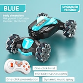 preiswerte RC-Fahrzeuge-Geste Induktion Twist Auto 2,4 g Fernbedienung Geländewagen Licht Drift Stunt Auto Junge Spielzeugauto