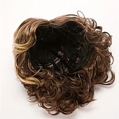 preiswerte ältere Perücke-Synthetische Perücken Lockig Gerader Pony Perücke Blond Kurz Blond Synthetische Haare Damen Weich Natürlich Verstellbar Blond