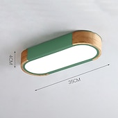 economico Lampade da soffitto-plafoniera a led fodera lampada da soffitto decorativa in legno 35/65cm pannello soggiorno camera da letto lampada 110-240v