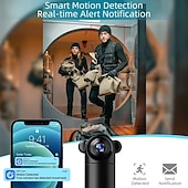 levne Pokojové infračervené kamery-hd 1080 wifi bezdrátová kamera se otáčí o 360 stupňů mobilní telefon dálkové noční vidění domácí vnitřní monitor