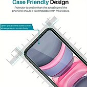 Недорогие Защитные плёнки для экрана iPhone-2 штs Защитная пленка Назначение Apple айфон 16 Айфон 15 Про Макс Плюс iPhone 15 Pro Max 14 Plus 13 12 11 Pro Max Закаленное стекло Уровень защиты 9H Анти-пузыри Против отпечатков пальцев HD