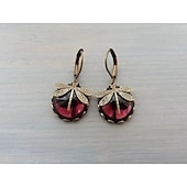 preiswerte Statuen-1 Paar Vintage-Ohrhänger mit libellengrünem Kristall, Boho-Ohrringe, Schmuckpakete, Muttertagsgeschenke, Geburtstagsgeschenke, Weihnachtsgeschenke, Geschenke für Frauen und Mädchen, Partygeschenke