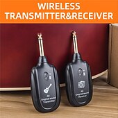 halpa soittimet-a8 uhf langaton järjestelmä kitara pickup äänilähetin vastaanotin sähkökitaran bassoviulun osille