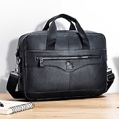 economico Borselli da uomo-valigetta in pelle marrone premium: elegante borsa per laptop da lavoro con tasche multiple, resistente per uso professionale e viaggi