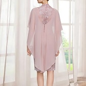 billige mors wraps-Bryllups Gjest Sjaler Kvinnenes Innpakning Rene Elegante Uten Ermer Chiffon Bryllupsinnpakninger Med Ren Farge Fest Vår  Sommer kle deg å imponere