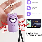 cheap Security Sensors &amp; Alarms-Personal Safety Alarm, 130dB High-frequency Alarm With LED Light For Women Elderly, Suitable For Outdoor Survival And Emergency