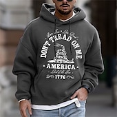 abordables Sudaderas con capucha gráficas para hombre-Hombre Estampados Serpiente Sudaderas Sudadera Manga Larga Sudadera con capucha Con Capucha Moda Vacaciones Noche Ropa de calle Negro Blanco Estampado Primavera &amp; Otoño Diseñador