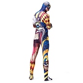 abordables Disfraces para hombres-Traje de Cuerpo Completo Traje de cosplay Body Calavera Monstruo Zalgo Cosplay Niños Adulto Hombre Chico Carnaval Mascarada Mardi Gras Fiesta Víspera de Todos los Santos Rendimiento Disfrazarse