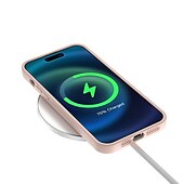 halpa iPhone-kotelot-puhelin Etui Käyttötarkoitus iPhone 13 12 Pro Max Takakuori Magsafen kanssa Tukee langatonta latausta Tukijalka Iskunkestävä Yhtenäinen väri silikageeli Silikoni
