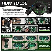 cheap Body Massager-Foot Massager Mat TENS Back Muscle Stimulator With Remote Control Electric Pulse Feet Acupressure Pad Massager Machine
