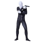 abordables Disfraces para hombres-Traje de Cuerpo Completo Traje de cosplay Body Calavera Monstruo Zalgo Cosplay Niños Adulto Hombre Chico Carnaval Mascarada Mardi Gras Fiesta Víspera de Todos los Santos Rendimiento Disfrazarse