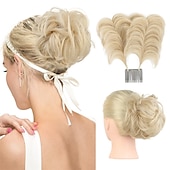 abordables Chignons-chignons Chignon A Clipser Cheveux Synthétiques Pièce de cheveux Extension des cheveux Bouclé Soirée Usage quotidien Soirée &amp; Evénement A1 A2 A3
