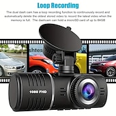 cheap Car DVR-3 Cameras Lens 2.5In Car DVR Dash Cam HD Dash Camera Three Way Lens Video Recorder 1080P Black Box Cycle Dashcam Camcorder
