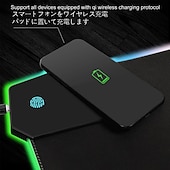 levne Podložky pod myš-vysoce kvalitní multifunkční voděodolná gumová velká 15w ed rgb 4mm bezdrátová nabíječka herní kancelářský koberec podložka pod myš
