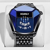 levne Quartz hodinky-Luxusní pánské quartz hodinky moderní trend cool pánské zápěstní hodinky nerezová ocel módní quartz hodinky pro muže Relogio Masculino