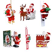 economico Accessori-offerte decorazioni natalizie! abcnature led decorazioni natalizie babbo natale arrampicata elettrica appesi giocattoli di natale