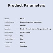 お買い得  ケーブル・ケーブルアクセサリ-3.5 ミリメートル aux Bluetooth 5.2 トランスミッターレシーバーミニステレオワイヤレスオーディオアダプタードングル PC tv Bluetooth ヘッドフォンスピーカー