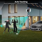 abordables Caméras IP d&#039;Extérieur-webcam 8MP Ampoule Wi-Fi Avec Fil Détection de présence Imperméable Extérieur Jardin Soutien
