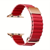 رخيصةأون عصابات Apple Watch-متوافق مع Apple Watchband 38 مم 40 مم 41 مم 42 مم 44 مم 45 مم 49 مم مشبك معدني نساء رجال جلد استبدال حزام الساعة إلى iwatch Ultra 2 Series 9 8 7 SE 6 5 4 3 2 1