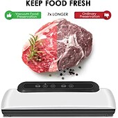 cheap Kitchen Appliances-Vacuum Sealer Machine Automatic Food Sealer for Food Savers w/Starter Kit Led Indicator Lights Easy to Clean Dry &amp; Moist Food Modes