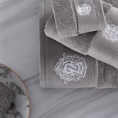 abordables Les serviettes-ensemble de serviettes en coton trois pièces, cadeau d&#039;entreprise, serviette de bain, usage hôtelier