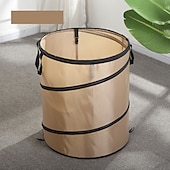 abordables Vêtements de plein air-Sac de jardinage pliable de 30 gallons, poubelle de camping, poubelle escamotable/poubelle de recyclage, poubelle de voiture, sac poubelle réutilisable pour l&#039;extérieur, jardin, cour, poubelle de recyclage pliable pour camping