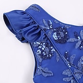 cheap Party Dresses-Kids Girls&#039; Party Dress Solid Color Sleeveless Formal Performance Wedding Lace Adorable Daily Beautiful Cotton Midi Party Dress Floral Embroidery Dress Flower Girl&#039;s Dress Summer Spring Fall 3-10
