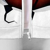 billiga Pojkens 3D Sporter &amp; Spel-Pojkar 3D Basket Huvtröja Kappa Ytterkläder Långärmad 3D-tryck Höst Vinter Mode Streetwear Häftig Polyester Barn 3-12 år Utomhus Ledigt Dagligen Normal