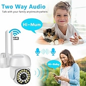 cheap Outdoor IP Network Cameras-Full HD 1080P WiFi IP Camera Wireless Speed Dome PTZ IP66 Waterproof CCTV IR Outdoor Indoor NetCam Monitoring Auto Tracking Full Color Night Vision Security Camera