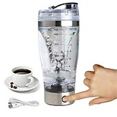 cheap Kitchen Appliances-Portable USB Rechargeable Protein Shaker Bottle Electric Mixer Cup