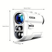 cheap Rangefinders &amp; Telescopes-Golf Rangefinder With Slope And Pin Lock Vibration External Slope Switch For Golf Tournament Legal Rangefinders With Rechargeable Battery 1000YDS Laser Range Finder