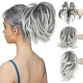 abordables Chignons-chignons Chignon Queue de cheval avec griffe Cheveux Synthétiques Pièce de cheveux Extension des cheveux Bouclé Soirée Usage quotidien Soirée &amp; Evénement A1 A2 A4