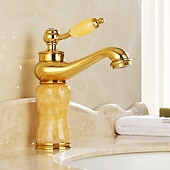 abordables Classiques-Robinet lavabo - Séparé Plaqué Set de centre Mitigeur un trouBath Taps