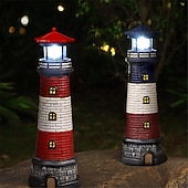 baratos Refletores Externos-Farol vintage para jardim ao ar livre, à prova d'água, resina solar, decoração, pátio, luz de paisagem, projeção de luz, ponto de luz