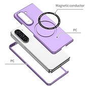 cheap Samsung Cases-Phone Case For Samsung Galaxy Z Fold 7 Z Fold 6 Z Fold 5 Z Fold 4 Z Fold 3 Back Cover With Magsafe Support Wireless Charging Shockproof PC