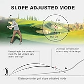 cheap Rangefinders &amp; Telescopes-Golf Rangefinder With Slope And Pin Lock Vibration External Slope Switch For Golf Tournament Legal Rangefinders With Rechargeable Battery 1000YDS Laser Range Finder