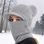 tanie Akcesoria sportowe i outdoorowe-Damskie Narciarska Kominiarka narciarska Na wolnym powietrzu Zima Keep Warm Odporność na wiatr Kapelusz na Narciarstwo Kemping i turystyka Snowboard Narty