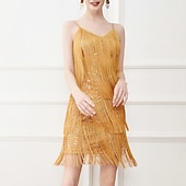 economico Abiti da Pratica-Balli latino-americani Balli da sala Abito Nappa Colore Puro A fantasia Per donna Prestazioni Addestramento Senza maniche Alto Poliestere