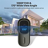 voordelige Video-intercomsystemen-tuya smart home video deurbel 1080p camera buiten draadloze wifi deurbel waterdicht huis beveiliging smart lifefor alexa/google home