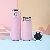 cheap Household Appliances-Smart Thermos Mug Mini Stainless Steel Thermos Cup Portable Leak Proof Water Cup with Filter Water Vacuum Tea Coffee Bottle Cup