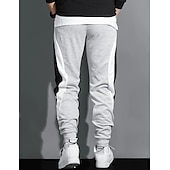 economico Pantaloni della tuta-Per uomo Pantaloni della tuta Jogging Pantaloni Tasche A cordoncino Vita elastica Liscio Comfort Traspirante Esterno Giornaliero Per uscire Di tendenza Informale Nero Bianco