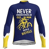 billiga Tröjor för män-Herr Cykeltröja Grafisk Bokstav &amp; Nummer Långärmad Cykel Tröja Överdelar med 3 bakfickor Bergscykling Vägcykling Snabb tork Reflexremsa Bakficka Fuktabsorberande sporter Svart Gul Röd Kläder