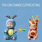 abordables favor de fiesta-adorable muñeca bebé durmiente: regalo perfecto para niñas con simulación de renacimiento &amp; ¡Accesorios relajantes! regalos de navidad/halloween