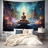 billige boho billedvev-universet buddha hengende billedvev boho veggkunst stor billedvev veggmaleri dekor fotografi bakteppe teppe gardin hjem soverom stue dekorasjon