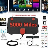 Χαμηλού Κόστους TV Boxes-Ενισχυτής σήματος εναέριου σήματος εμβέλειας 5000 μιλίων κεραία hdtv 4k hd εσωτερικού χώρου ψηφιακής τηλεόρασης