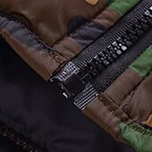 billiga Boy&amp;#39;s Downs &amp;amp; Pufferjacka-Barn Pojkar Ner Ytterkläder Ensfärgat Kamouflage Långärmad Täcka Utomhus Häftig Dagligen Svart Kamoflage Höst Vinter 7-13 år