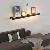 tanie Kinkiety-Minimalistyczna długa półka na kinkiet, 60/80/100/120cm nowoczesny kinkiet LED w tle salon sypialnia nocna, aluminiowy kinkiet wewnętrzny ligting kinkiet 110-240v